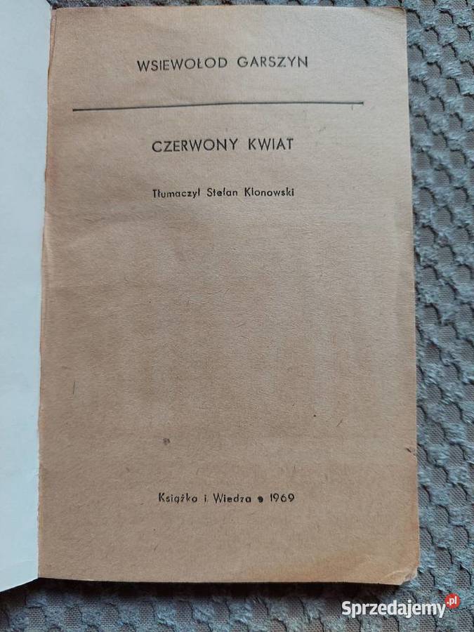 Czerwony kwiat Wsiewołod Garszyn Kraków