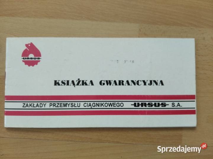 Ursus książka gwarancyjna oryginalna Lublin