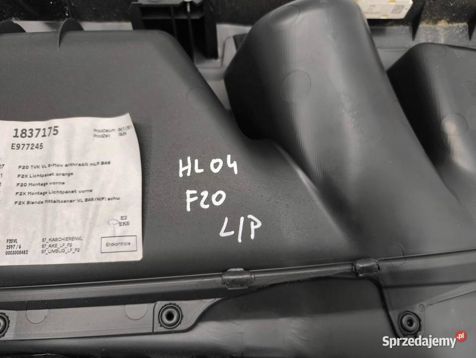 TAPICERKA BOCZEK DRZWI LEWY PRZÓD BMW F20 osobowe