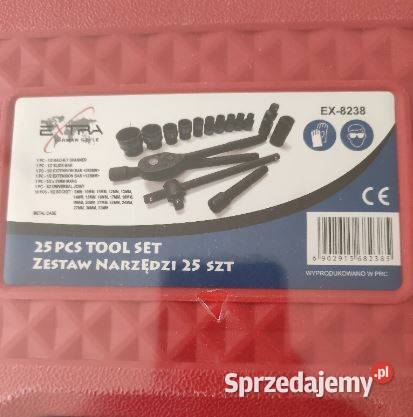 Zestaw kluczy nasadowych 25 el