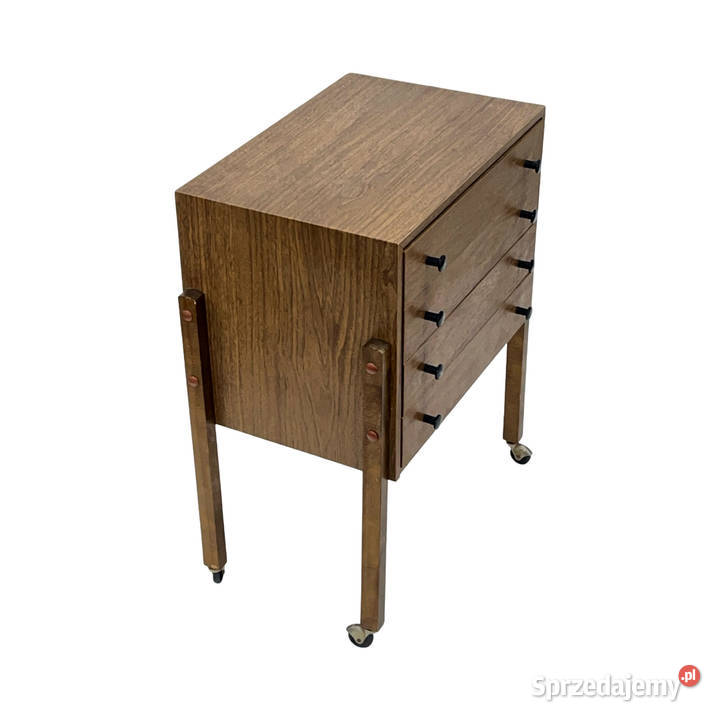 Modernistyczny niciak z organizerem NRD lata 60 Meble mazowieckie