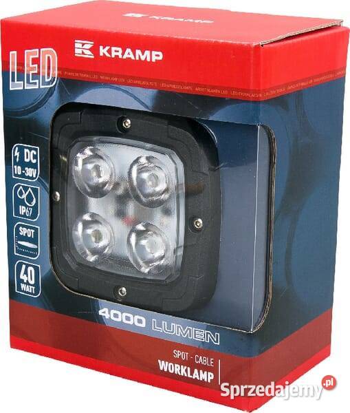 Lampa robocza LED kwadratowa 40W 4000 lm światło Kamionna