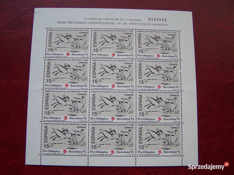 Hiszpania 1991 MNH Mi 298082 Sport Olimpiada Tychy