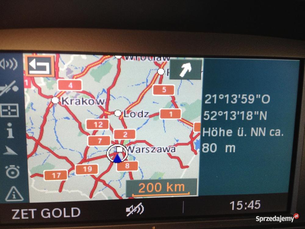 Złote BMW 56000 nawigacja telefon 56000km Warszawa
