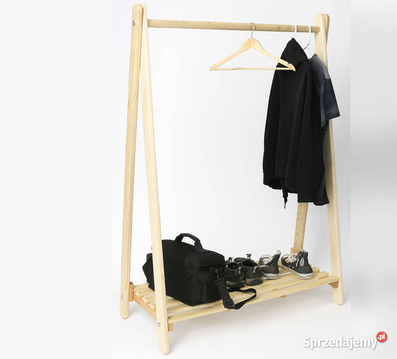 wieszak na ubrania stojący drewniany Warszawa sprzedam
