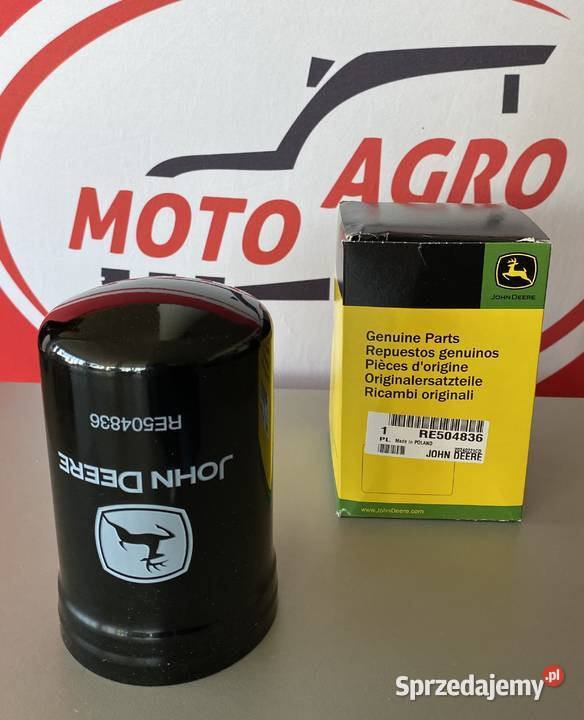 Filtr oleju silnika John Deere RE504836 ORYGINAŁ Białystok sprzedam