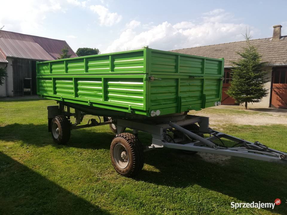 Przyczepa wywrotka Autosan D47 na 3 strony nieuszkodzony Przyczepy rolnicze Kliszów