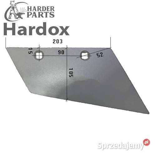 Lemiesz przedpłużka HARDOX 48098P do pługa Suwałki