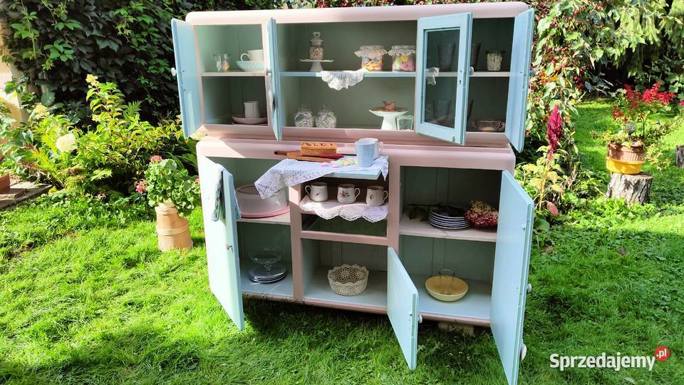 Kredens pastelowy drewniany pomocnik do kuchni podkarpackie Rzeszów