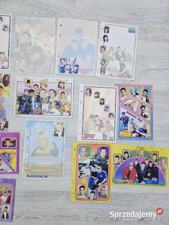 Duże karteczki do segregatora zespół Backstreet Łomianki Dolne