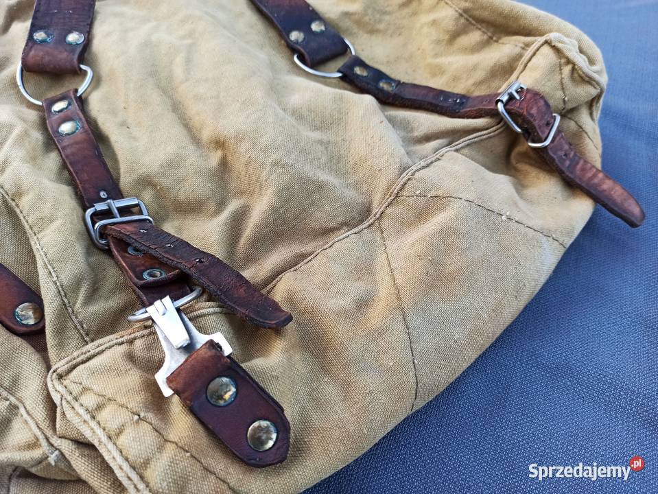 Stary plecak turystyczny brezentowy Wrocław sprzedam