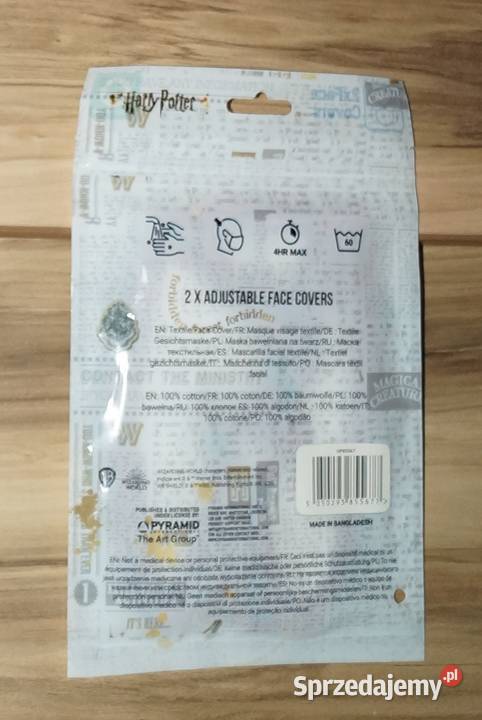 2 NOWA maseczka bawełniana Harry Potter śląskie Czerwionka-Leszczyny