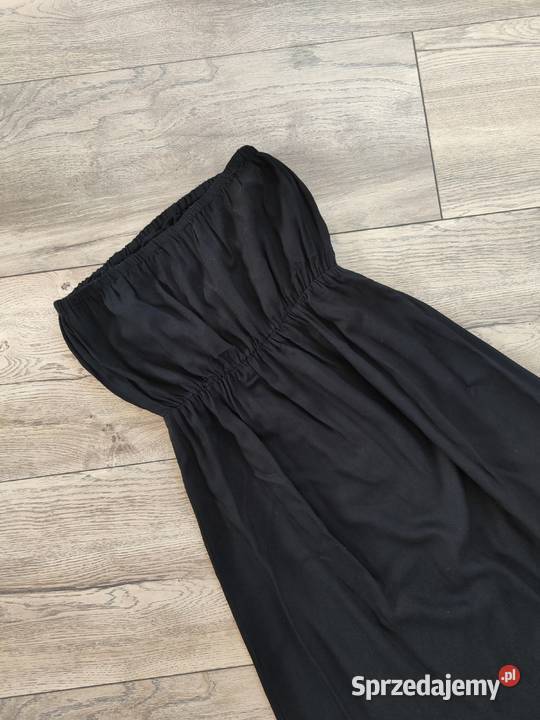 Czarna sukienka Maxi Boohoo 36 Vintage y2k Jasło