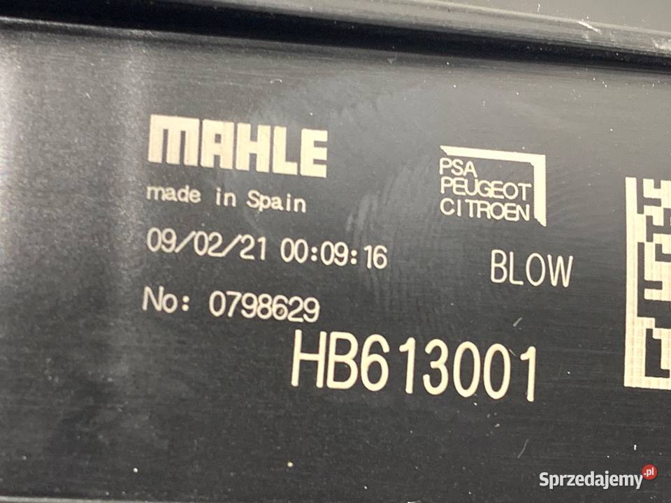 DMUCHAWA NAWIEWU OPEL CROSSLAND HB613001 Dmuchawy podkarpackie sprzedam