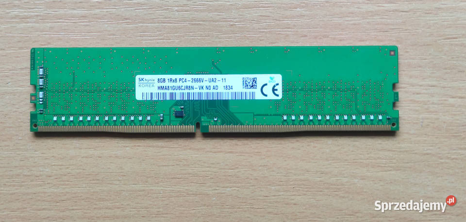Hynix 8GB 1x8GB 2666MHz CL19 Pamięć RAM do PC