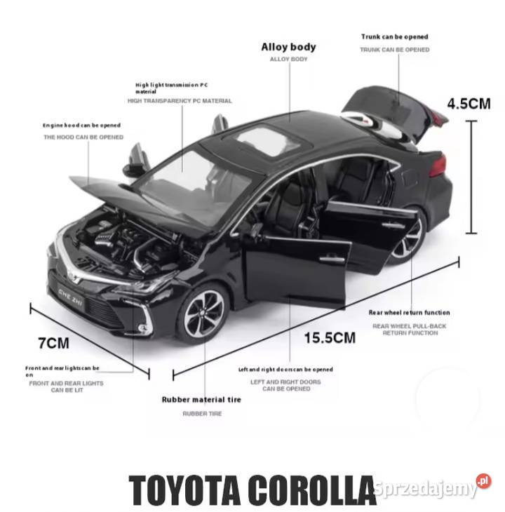 Resorak metalowy Toyota corolla 143 Zapf Creation Warszawa