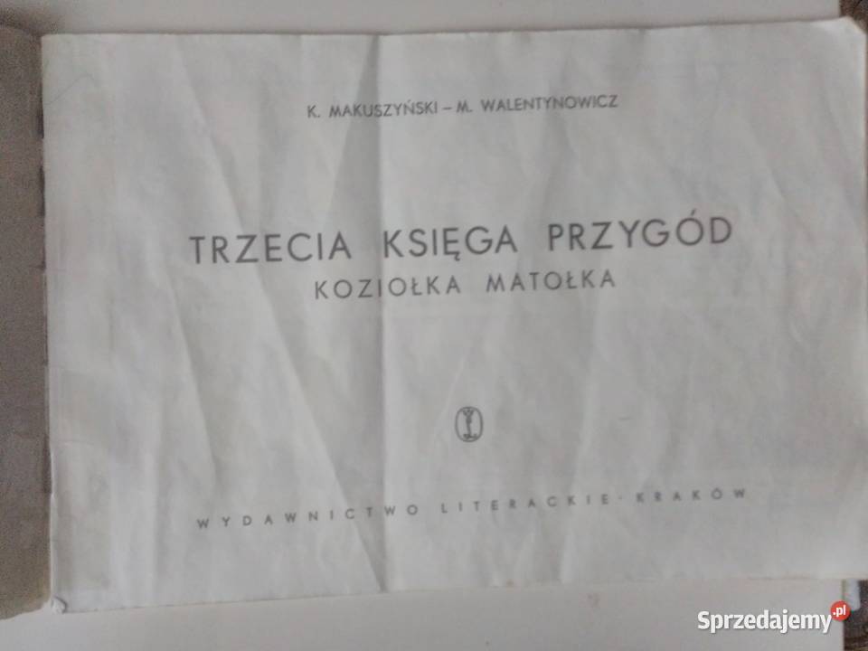 3cia księga przygód Koziołka Matołka Bytom sprzedam