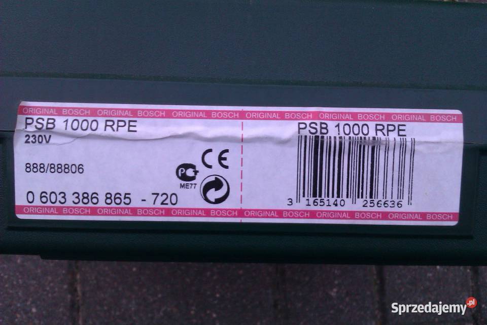 Nowa Wiertarka BOSCH PSB 1000RPE 1000W z Warszawa