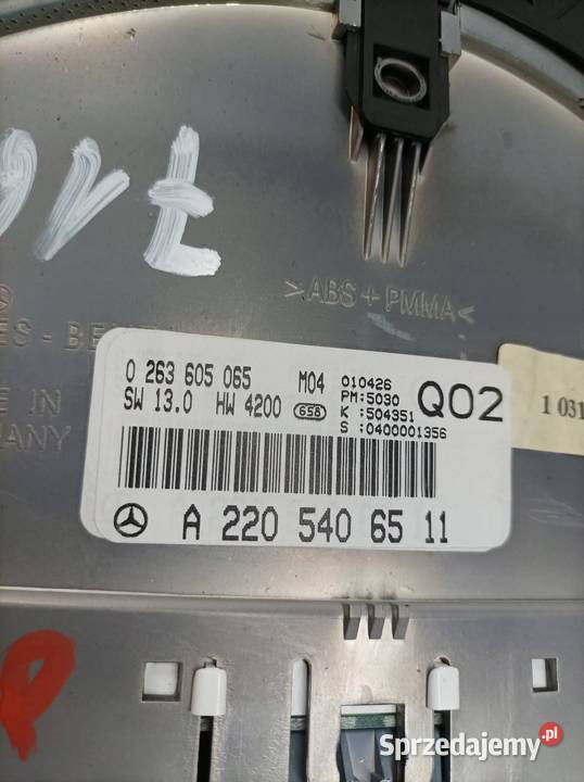LICZNIK 2205406511 32 B MercedesBenz Sklasa IV