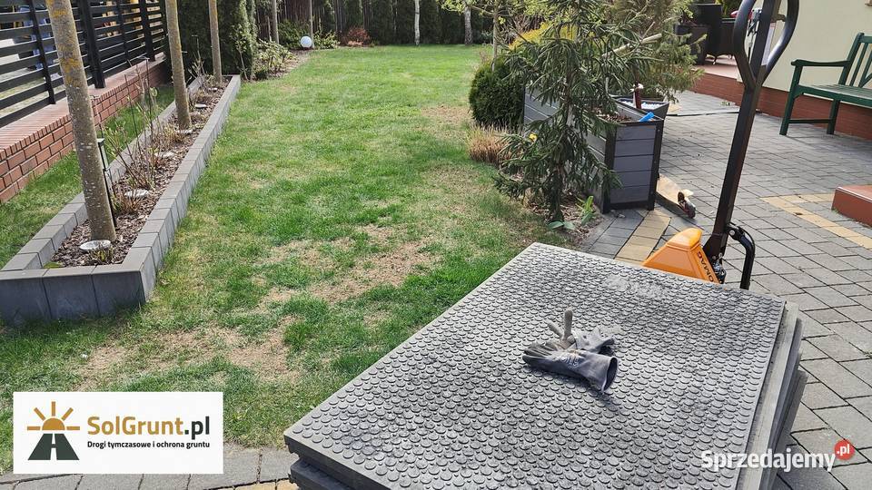 Wynajem płyt drogowych ochrona i utwardzanie Pysznica ogród