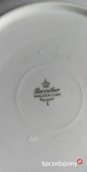 3 Talerze Bareuther Bavaria Owoce z kwiatami sprzedam
