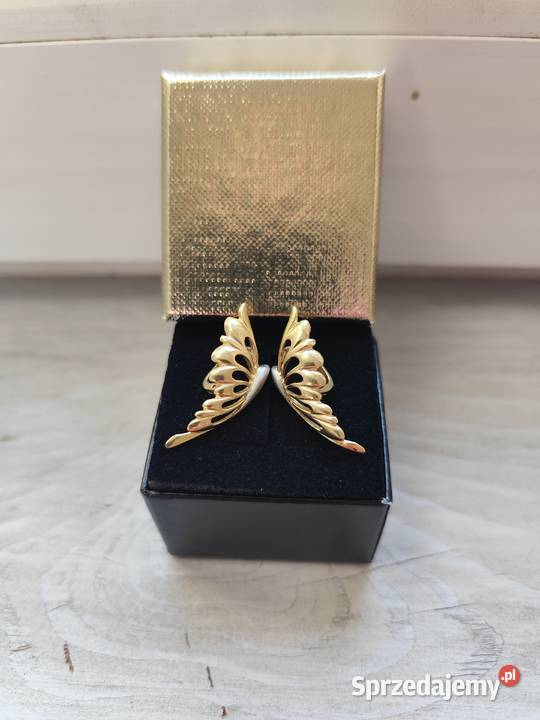 Złote kolczyki Skrzydła Anioła14k Skarżysko-Kamienna sprzedam