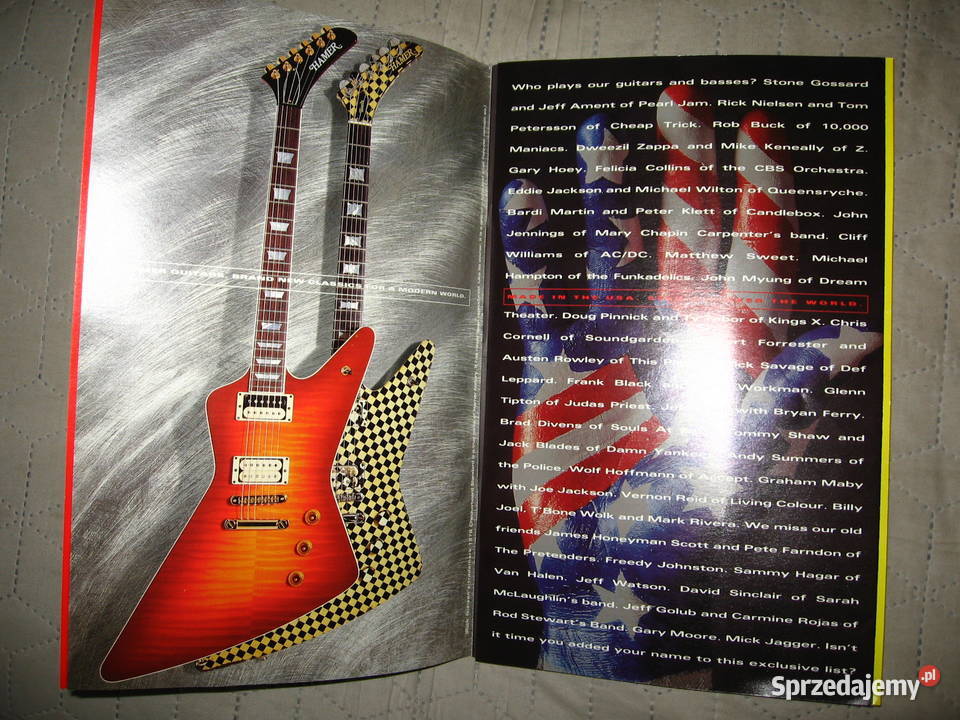 HAMER guitars catalog katalog gitar Kępice sprzedam
