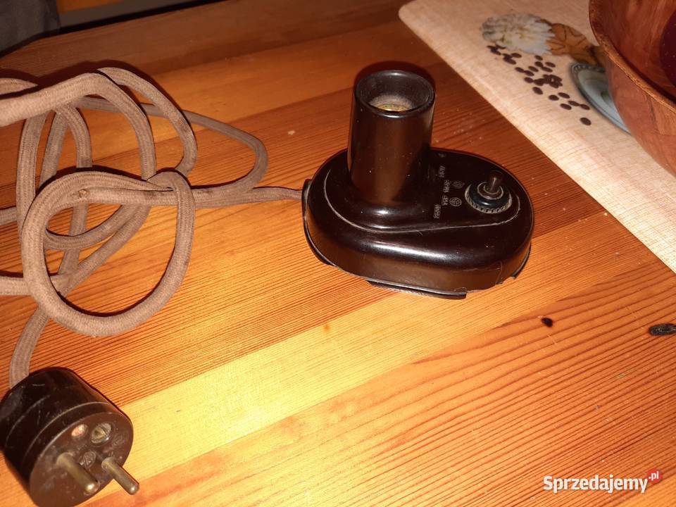 Retro bakielitowa lampka z lat 50 tych Lubań sprzedam