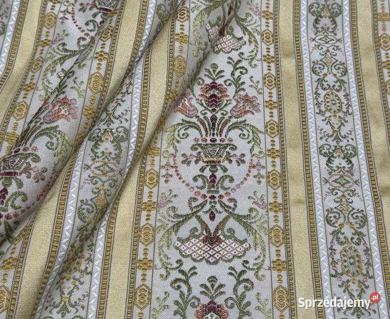 Tkanina żakardowa obiciowa Burgundry mazowieckie