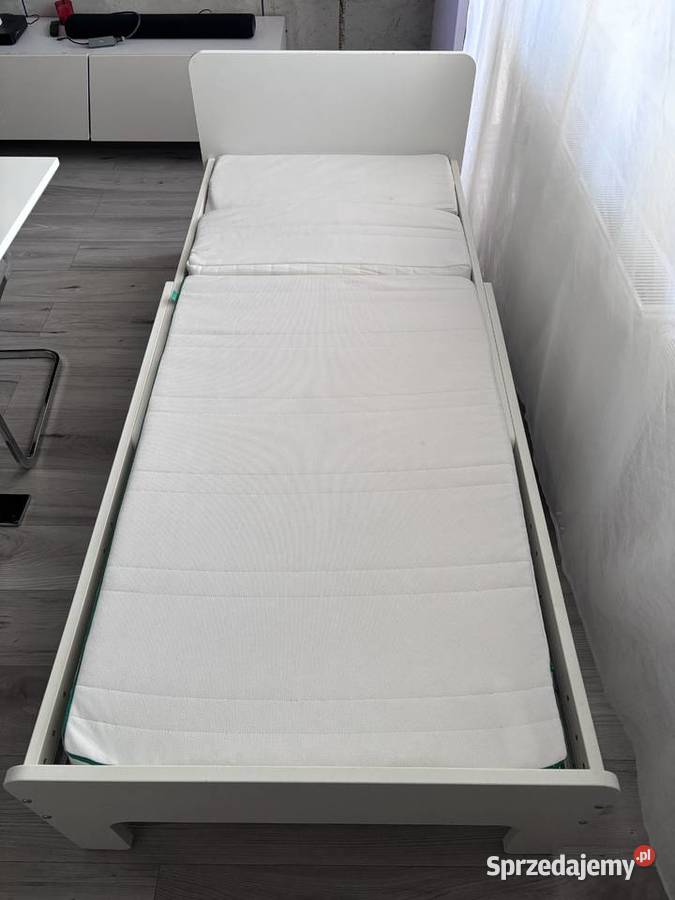 Łóżko rozsuwane IKEA 135x90 do 205x90 205cm Żmigród