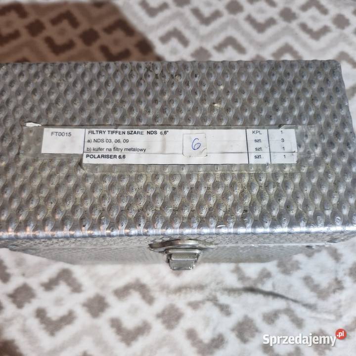 Zestaw filtrów Tiffen 66 x 66 w metalowym kufrze zachodniopomorskie Polanów
