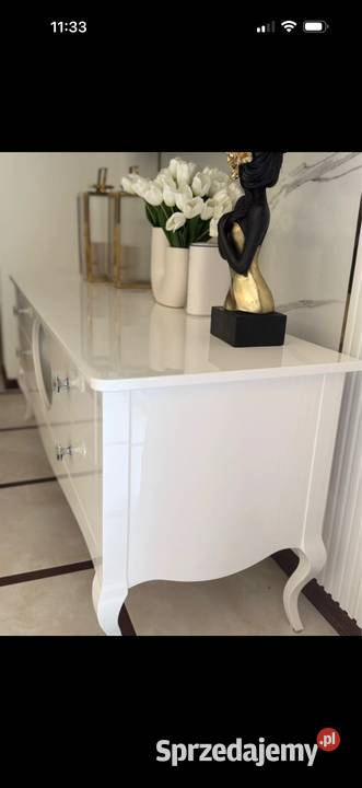 Elegancka komoda glamour pod telewizor Warszawa