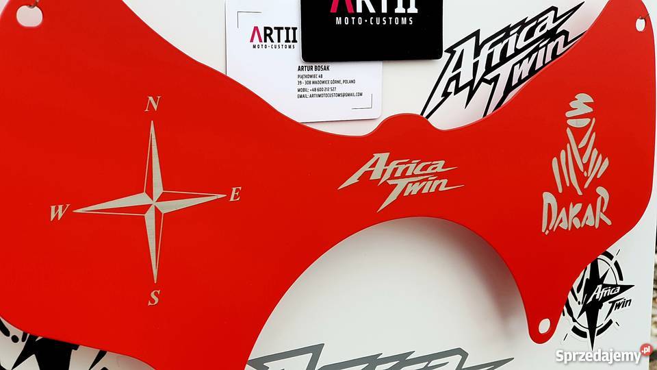 Forkshield METAL AfricaTwin ATS DGS KAD RED Akcesoria Piątkowiec