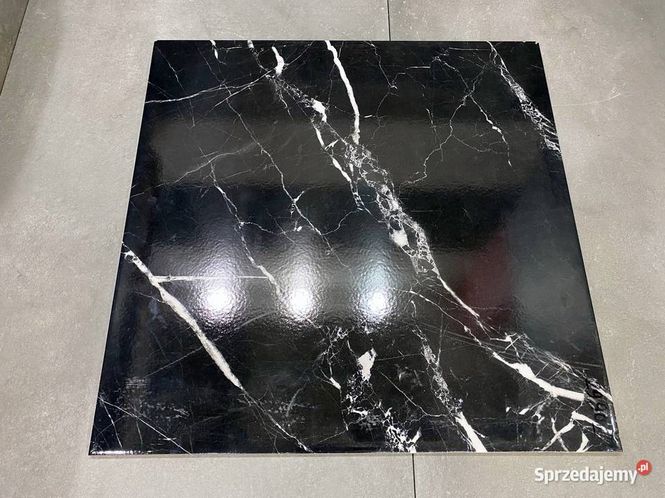 CZARNY MARMUR gres 60x60 błyszczący NAJTANIEJ Łask