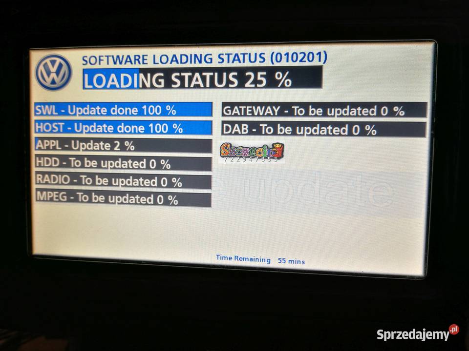 VW Skoda nawigacja RNS510 naprawa mapy menu Szczecin