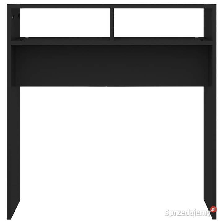 Stolik konsolowy czarny 78x30x80 materiał