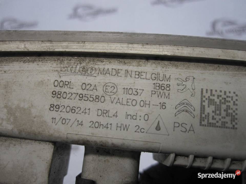 PEUGEOT 308 II światło dzienne prawe LED świętokrzyskie