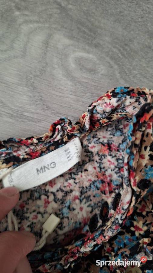 Sukienka damska letnia mango brązowa w kwiaty m czarny małopolskie Chochołów sprzedam