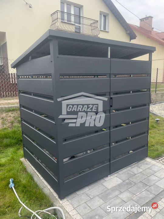 Wiata śmietnikowa spad tył 15x1m Schowek Wrocław