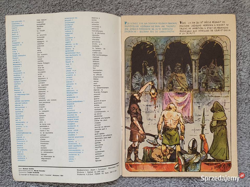 Bolesław Krzywousty zestaw 3 komiksów rózne Polskie Gdynia