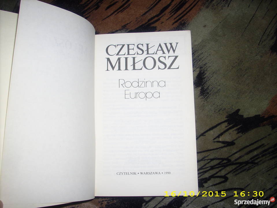 Rodzinna Europa Czesław Miłosz Książki i Podręczniki Goleniów