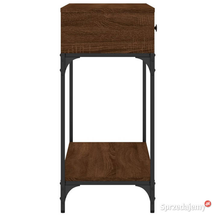 Stolik konsolowy brązowy dąb 100x345x75 WM833397 Warszawa