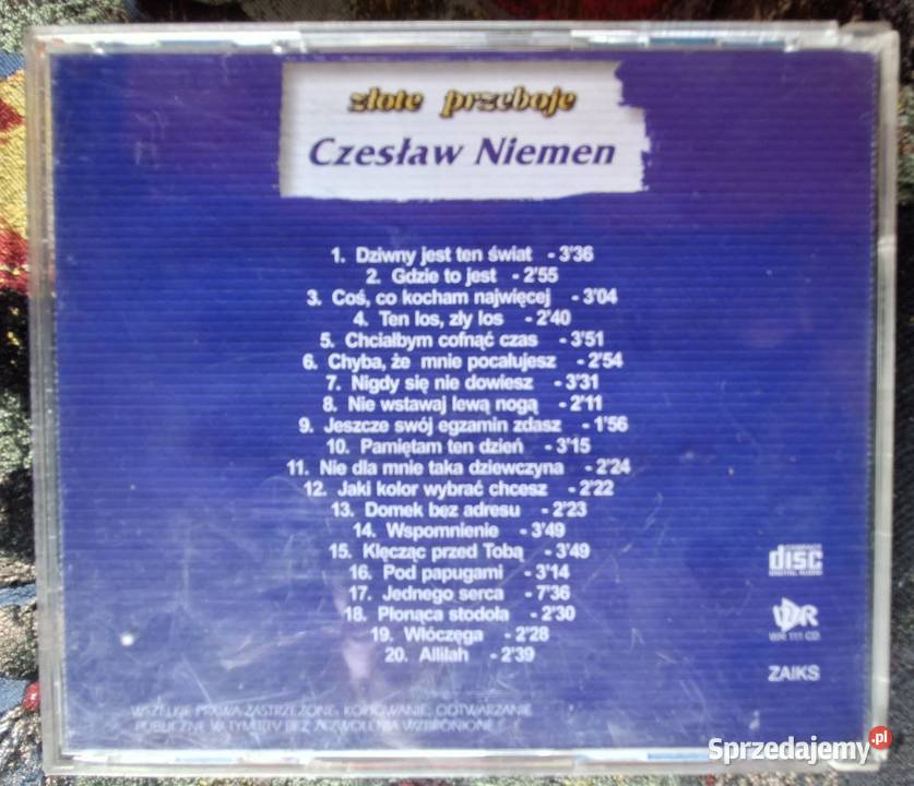 Czesław Niemen Złote Przeboje CD Płyty i kasety Kraków