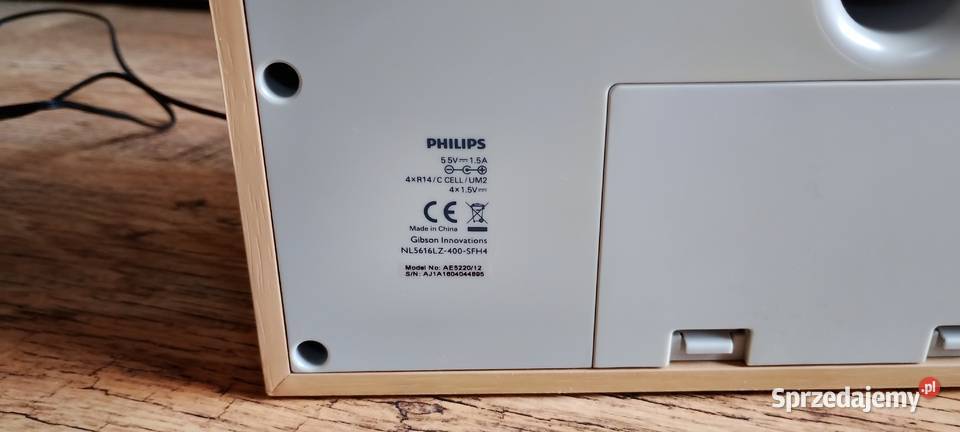 Stylowe Radio Cyfrowe Philips AE5220 DABFM Wąbrzeźno sprzedam