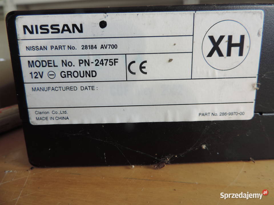 ZMIENIARKA RADIO CD NISSAN ALMERA TINO V10