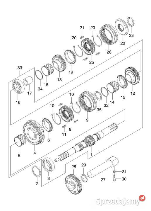 tuleja synchronizatora 5 biegu DAEWOO TICO MATIZ Szczecin sprzedam