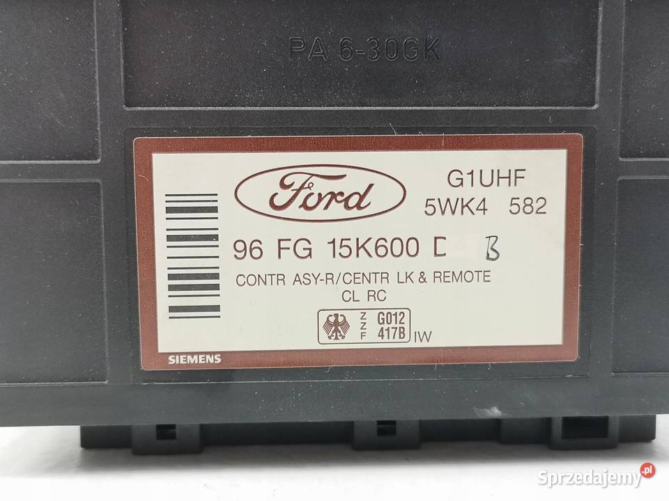 MODUŁ CENTRALNEGO ZAMKA ALARMU FORD FIESTA 95 lubelskie sprzedam