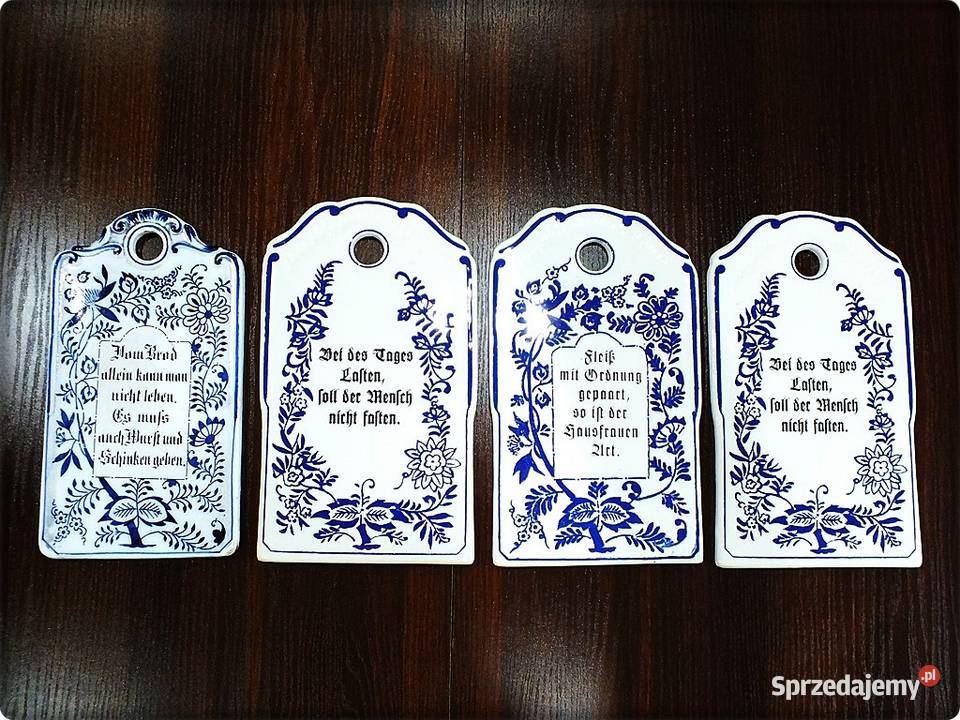Secesyjne Porcelanowe Deski do krojenia z XIXw Żary sprzedam