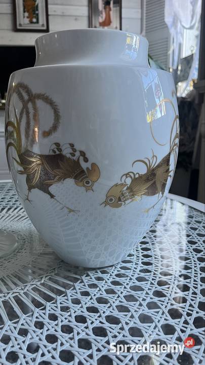 Duzy wazon koguty Furstenberg
