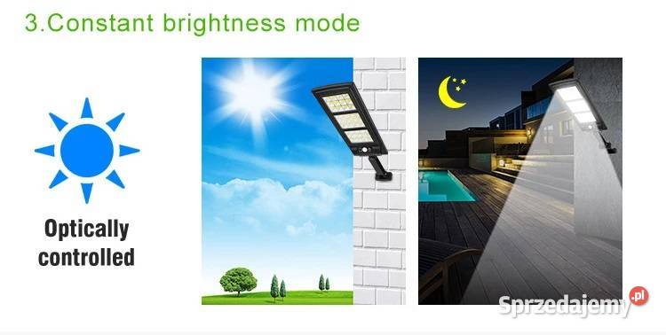 Solarna lampa zewnętrzna duża 144 LED czujnik Lublin sprzedam